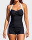 Retro One-Piece Tummy Control Swimsuit