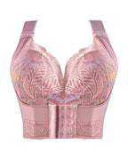 Women's No Steel Ring Bra Front Buckle Lift Bralette Breathable Underwear Breast Gathered Anti-Sagging Lingerie