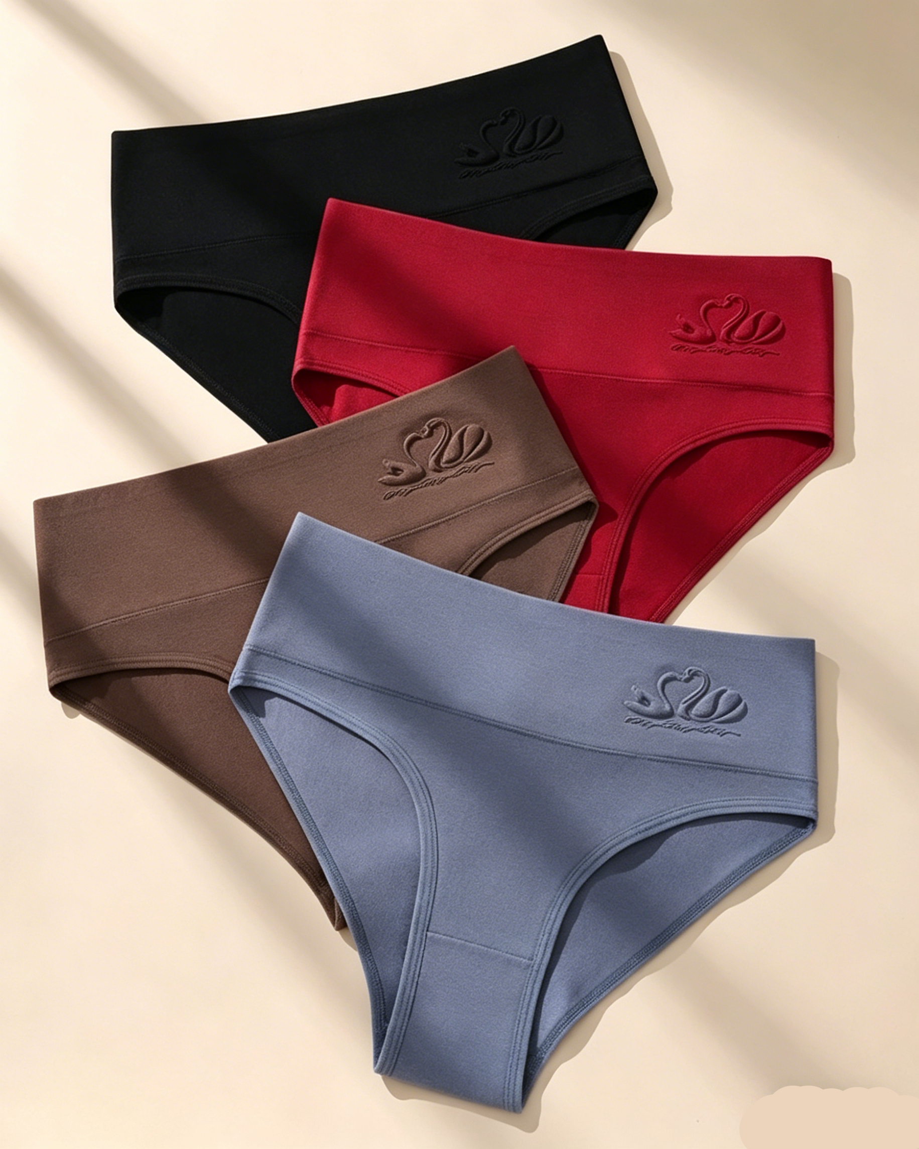 High Waist Seamless Everyday Panties (4 Pack)
