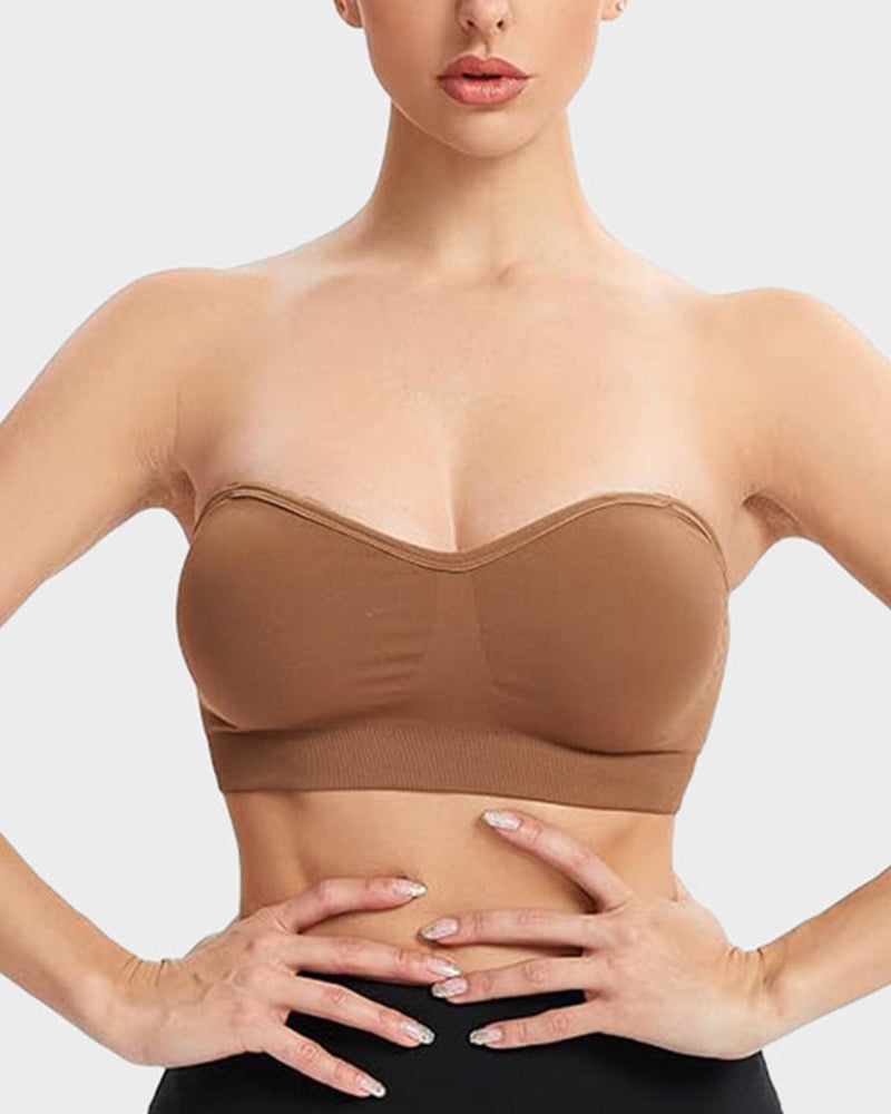 Non-Slip Bandeau Seamless Wireless Strapless Bra Main image
