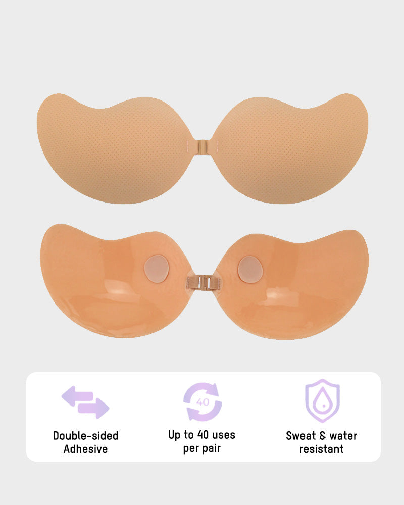 Mango Shaped Breathable Self-Adhesive Invisible Bra (2 Pairs) Main image