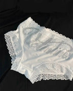 Rhinestone Lace High Waist Seamless Women's Panties