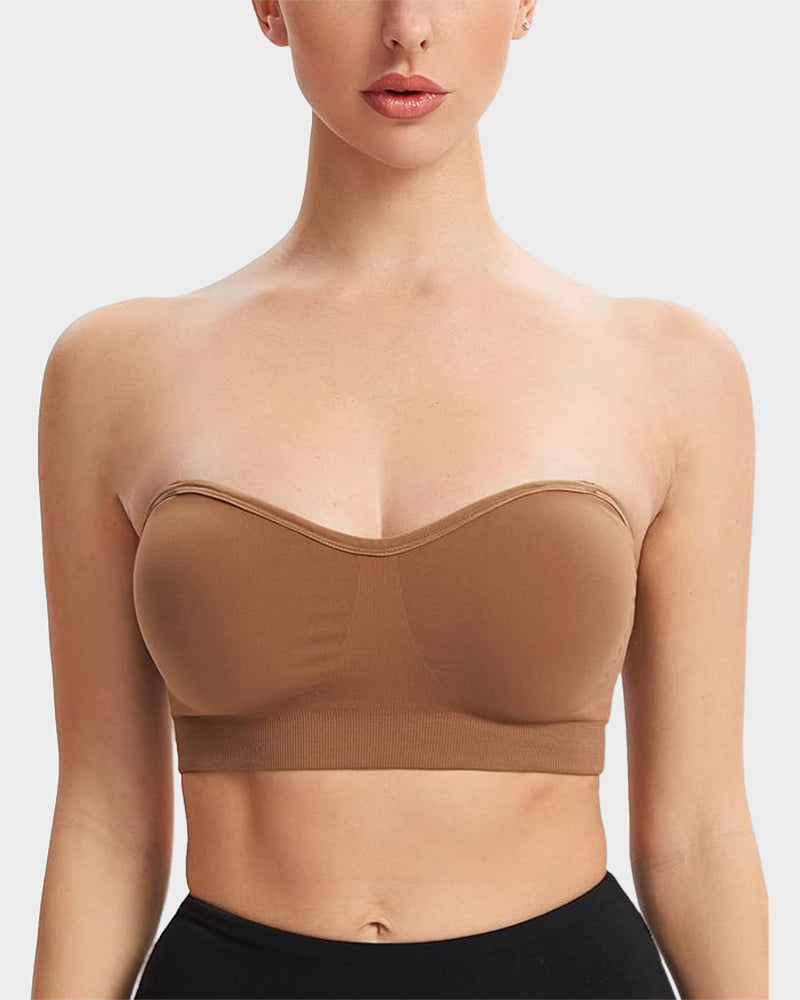 Non-Slip Bandeau Seamless Wireless Strapless Bra Secondary image