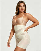 Crossover Bandage High Waist Hip-Lifting Shorts