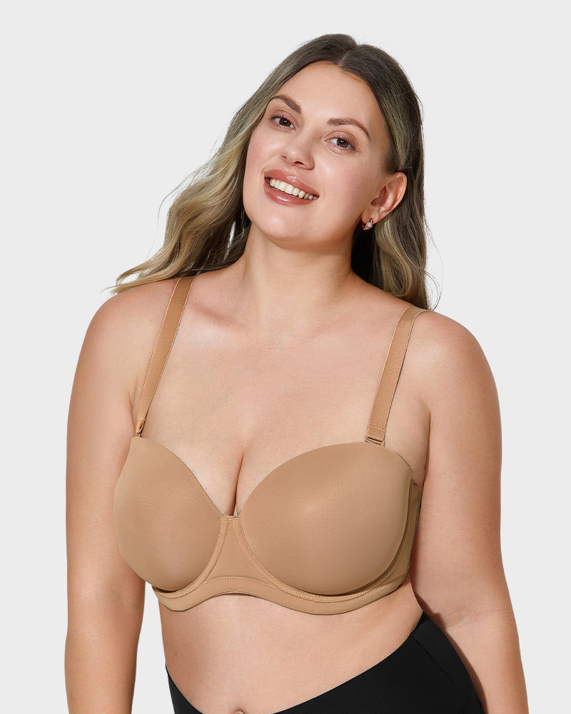 Versatile Molded Cup Underwire Bra with Removable Straps Secondary image