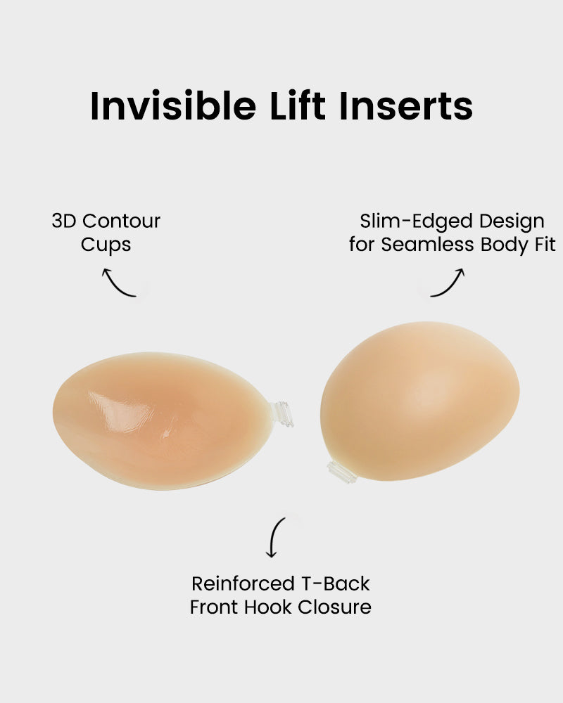 Front Closure Silicone Self-Adhesive Invisible Bra (2 pairs) Secondary image
