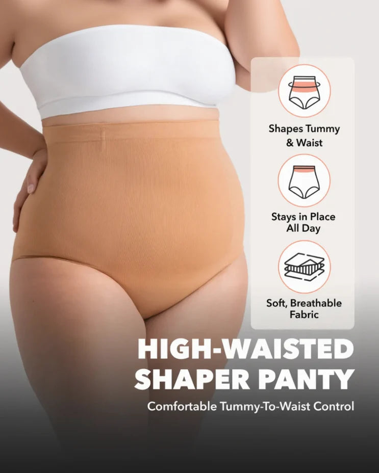 High-Waisted Seamless Compression Shapewear Panty Secondary image