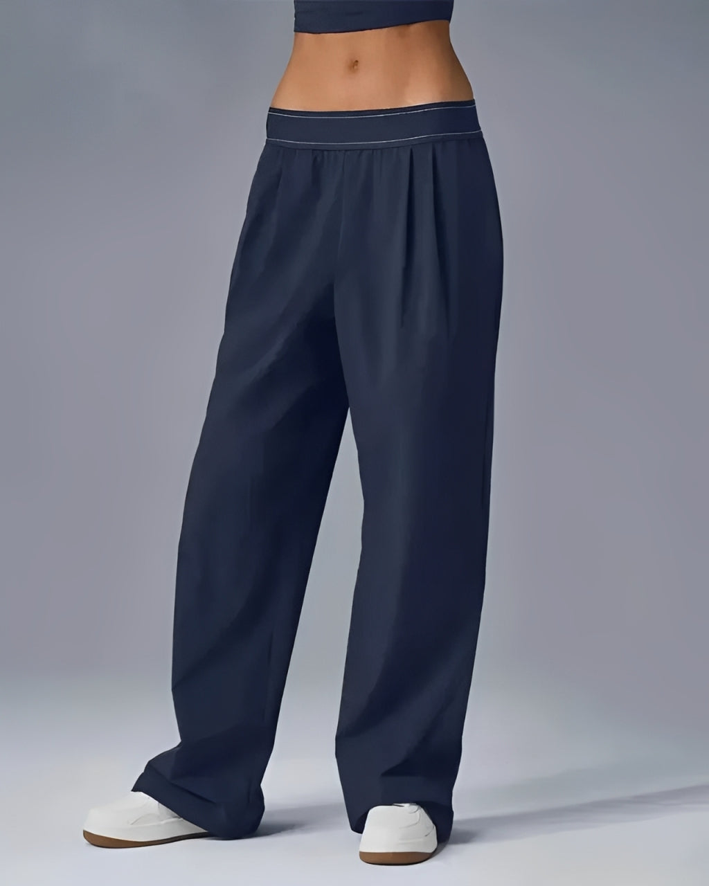 Women's High Waist Wide Leg Pocket Yoga Pants – Stretchy Casual Pants Main image