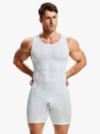 Seamless Full Body Shaper Tummy Control Compression Bodysuit For Men