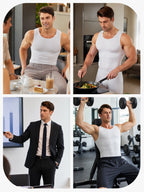 Seamless Full Body Shaper Tummy Control Compression Bodysuit For Men