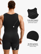 Seamless Full Body Shaper Tummy Control Compression Bodysuit For Men