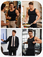 Seamless Full Body Shaper Tummy Control Compression Bodysuit For Men