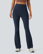 High Waisted Tummy Control Pocket Shaping Yoga Bootcut Leggings