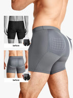 Mid-Waist Padded Butt Lifting Boxer for Men