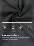Mid-Rise Butt Lifting Shapewear Shorts for Men