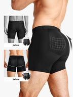 Mid-Waist Padded Butt Lifting Boxer for Men