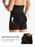Mesh High-Waisted Padded Shorts for Men