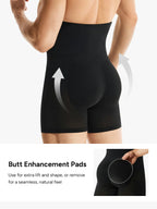 Mesh High-Waisted Padded Shorts for Men