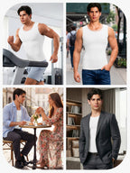 Upgraded Version Men's Tummy Control Sliming Tank Top