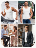 Upgraded Version Men's Tummy Control Sliming Tank Top