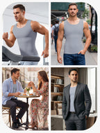 Upgraded Version Men's Tummy Control Sliming Tank Top