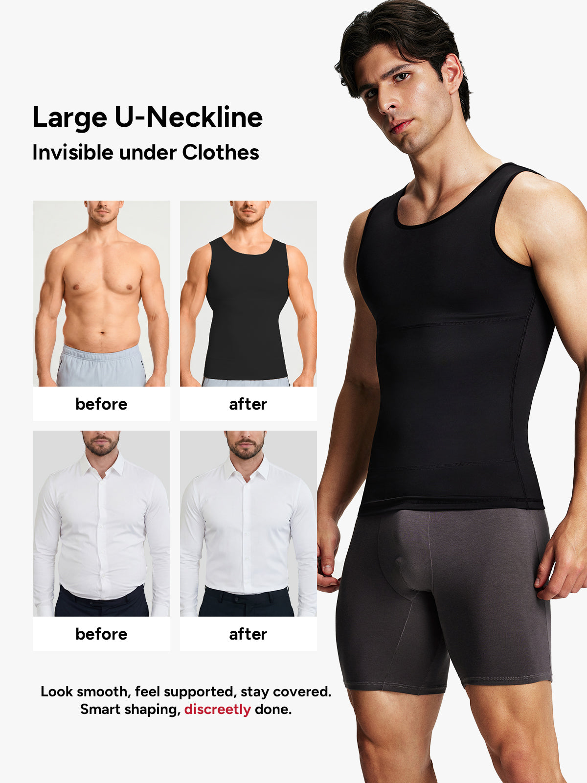 Upgraded Version Men's Tummy Control Sliming Tank Top