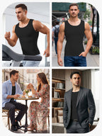 Upgraded Version Men's Tummy Control Sliming Tank Top