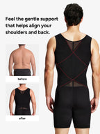 Men's Mesh Tummy Control Bodysuit