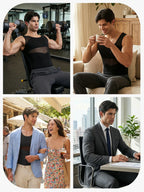 Men's Mesh Tummy Control Bodysuit