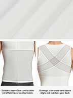 Mesh Zipper Compression Tank Top for Men