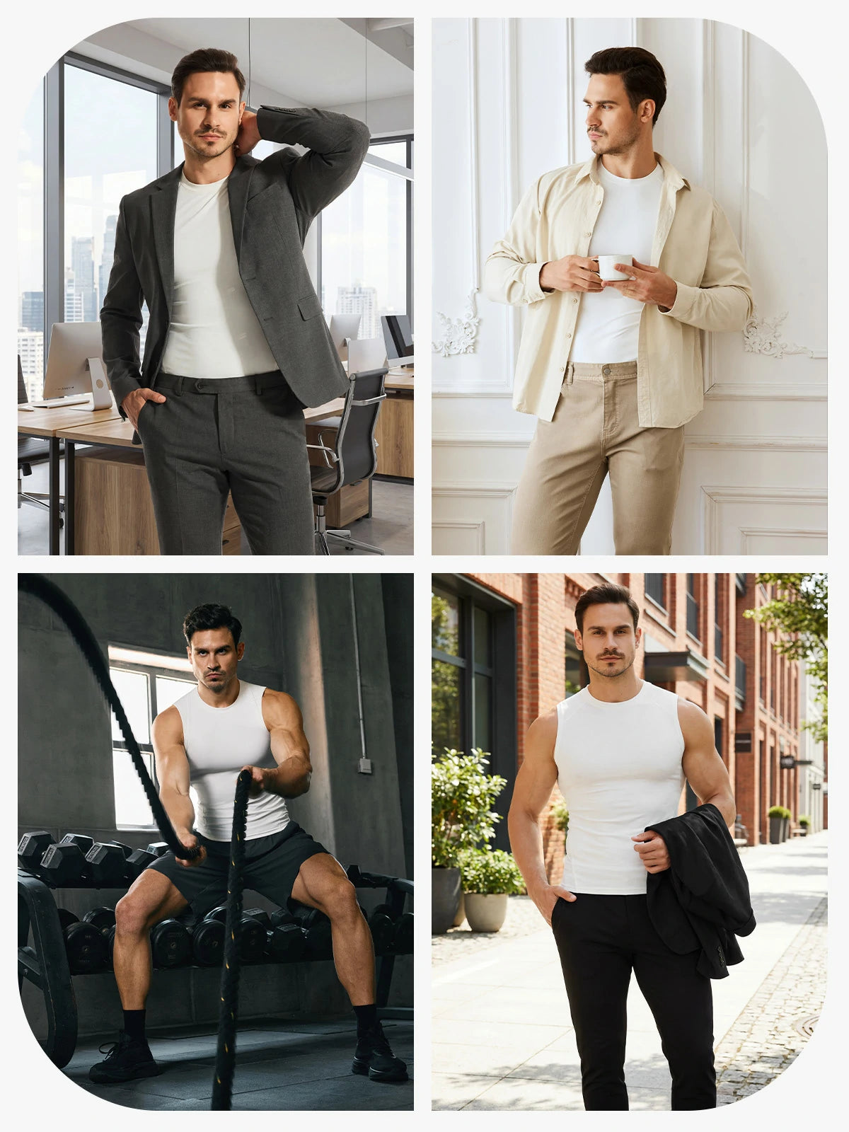 Breathable Comfort Compression Tank Top for Men