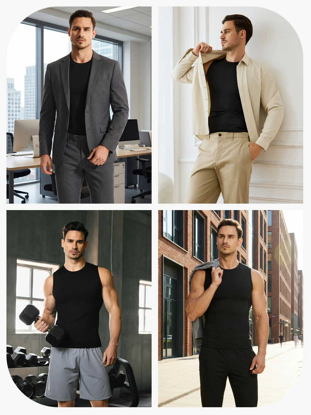 Breathable Comfort Compression Tank Top for Men