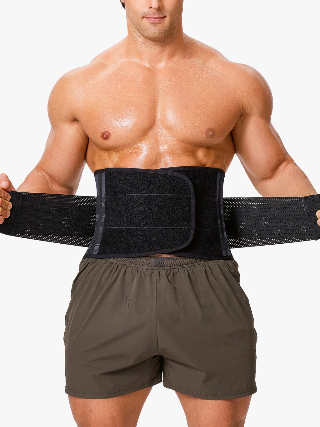 Steel Boning Velcro Workout Waist Trainer Sweat Belt