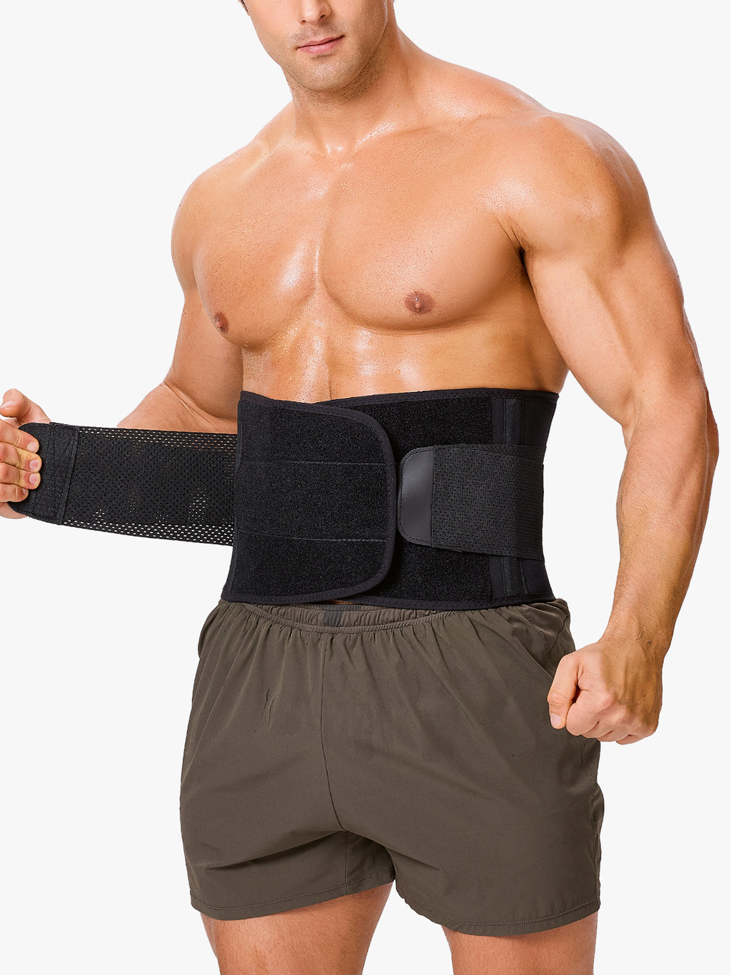 Steel Boning Velcro Workout Waist Trainer Sweat Belt