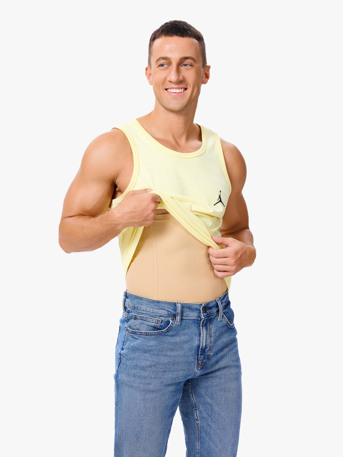 Men's Seamless Boning Support Waist Cincher
