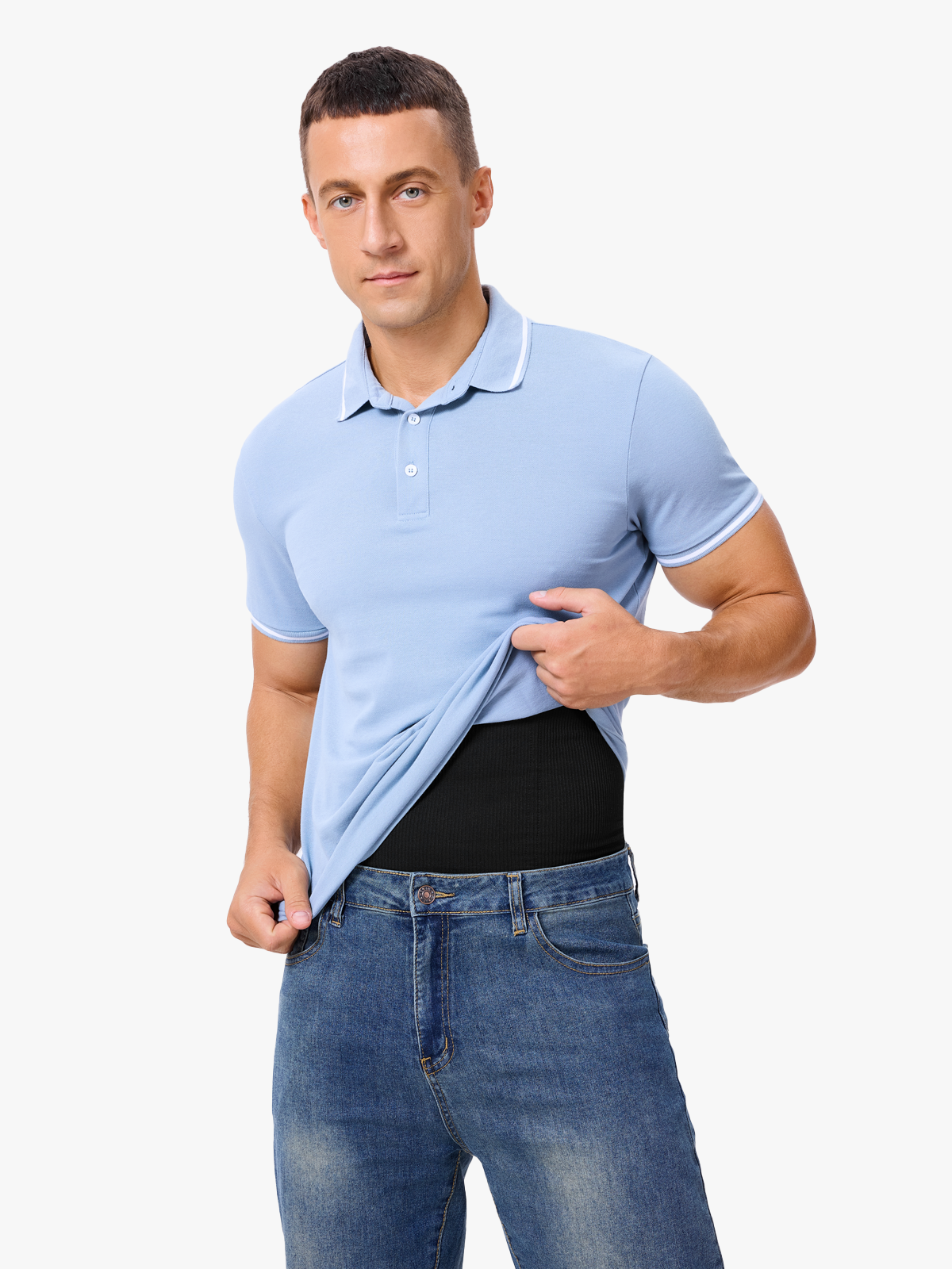 Men's Seamless Boning Support Waist Cincher