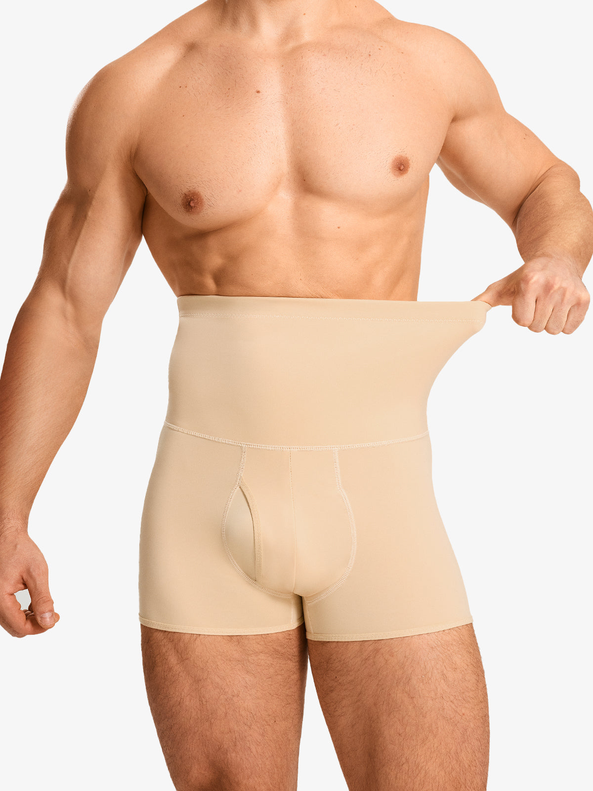 Men's High Waist Elastic Shorts