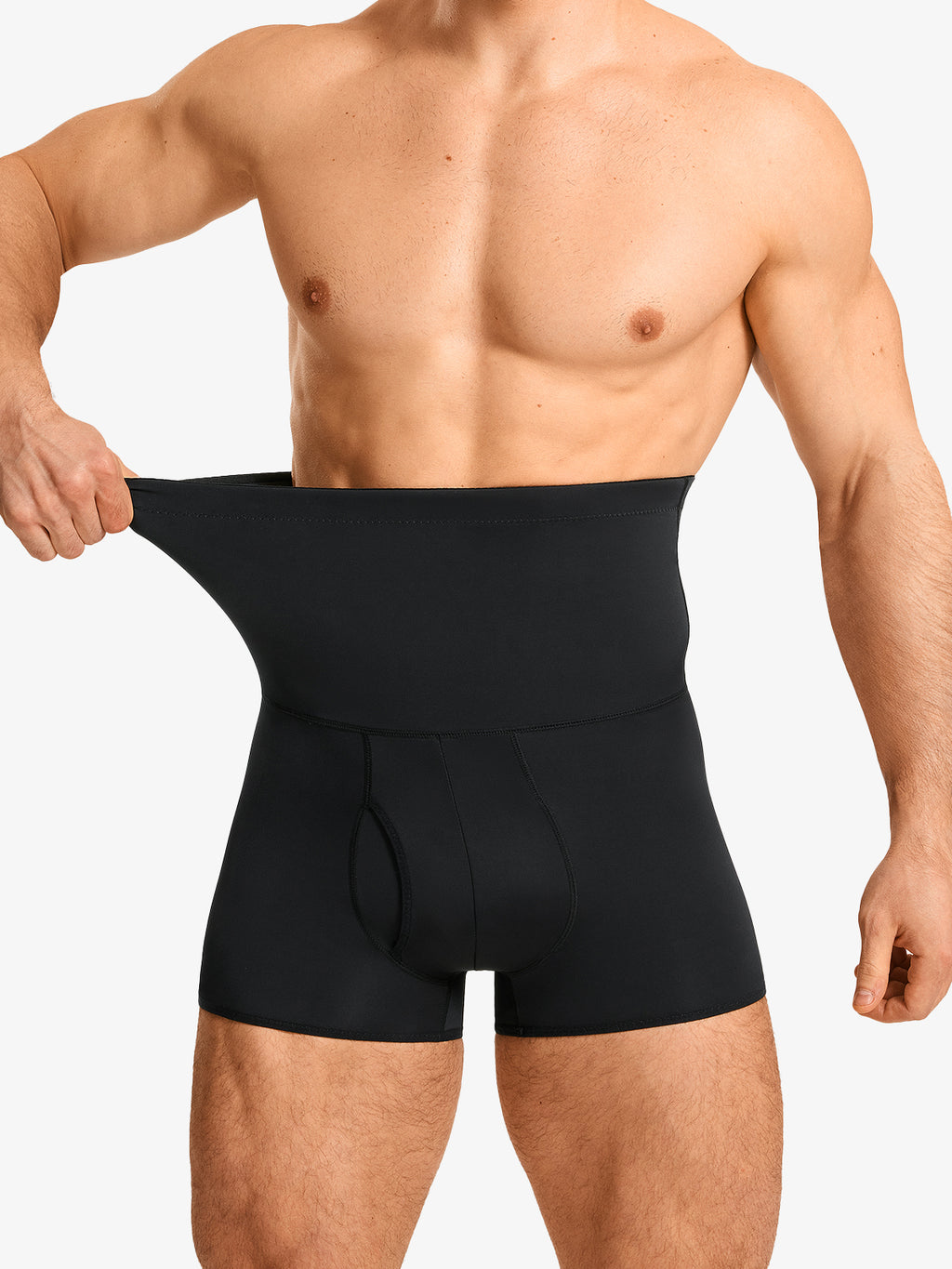 Men's High Waist Elastic Shorts