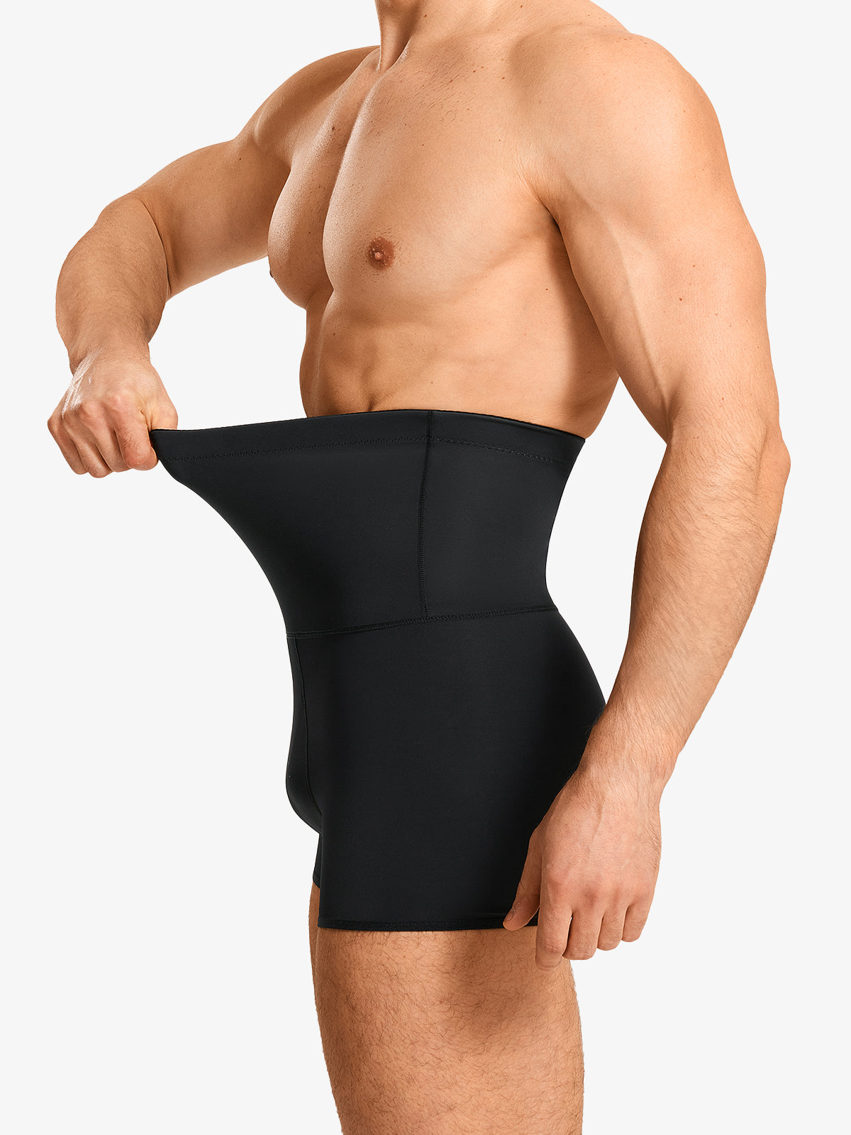 Men's High Waist Elastic Shorts
