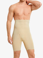 Men's Seamless High Waist Elastic Shorts