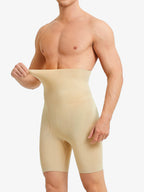 Men's Seamless High Waist Elastic Shorts