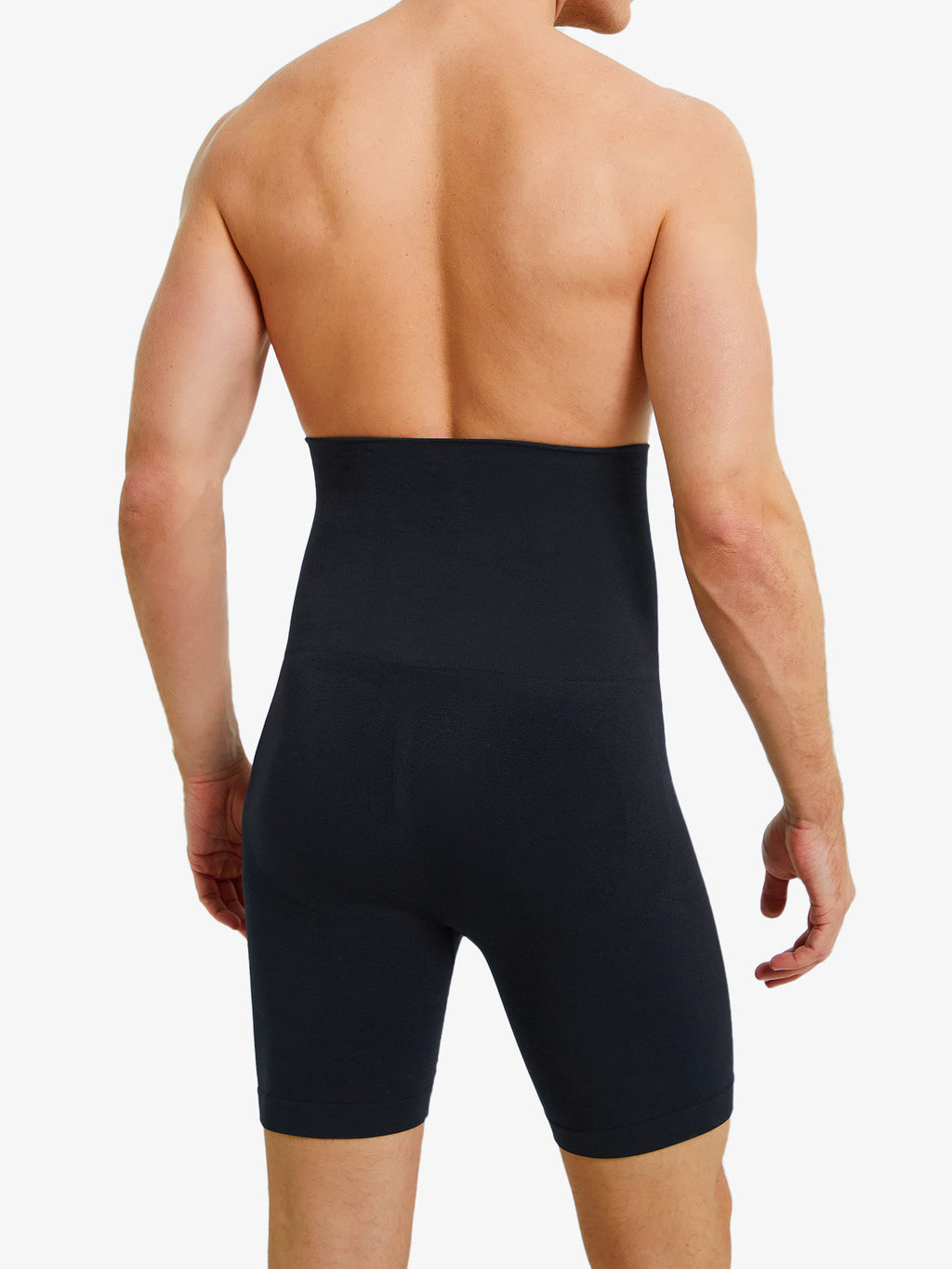 Men's Seamless High Waist Elastic Shorts