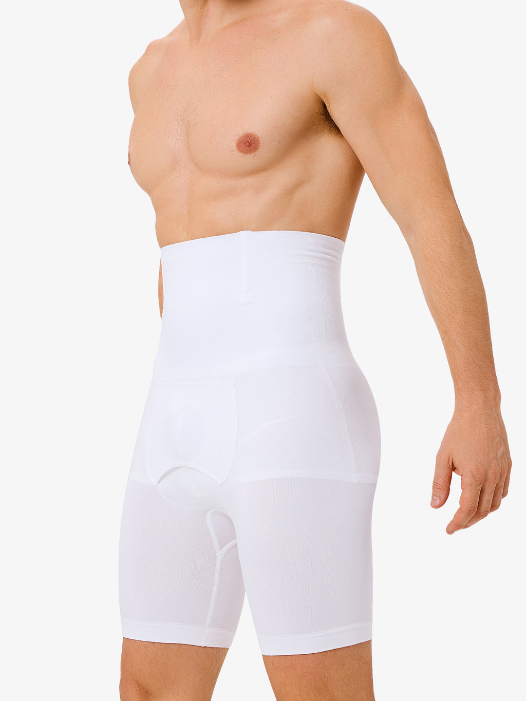 Men's Seamless High-Waist Boning Support Shorts
