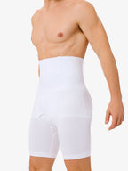 Men's Seamless High-Waist Boning Support Shorts