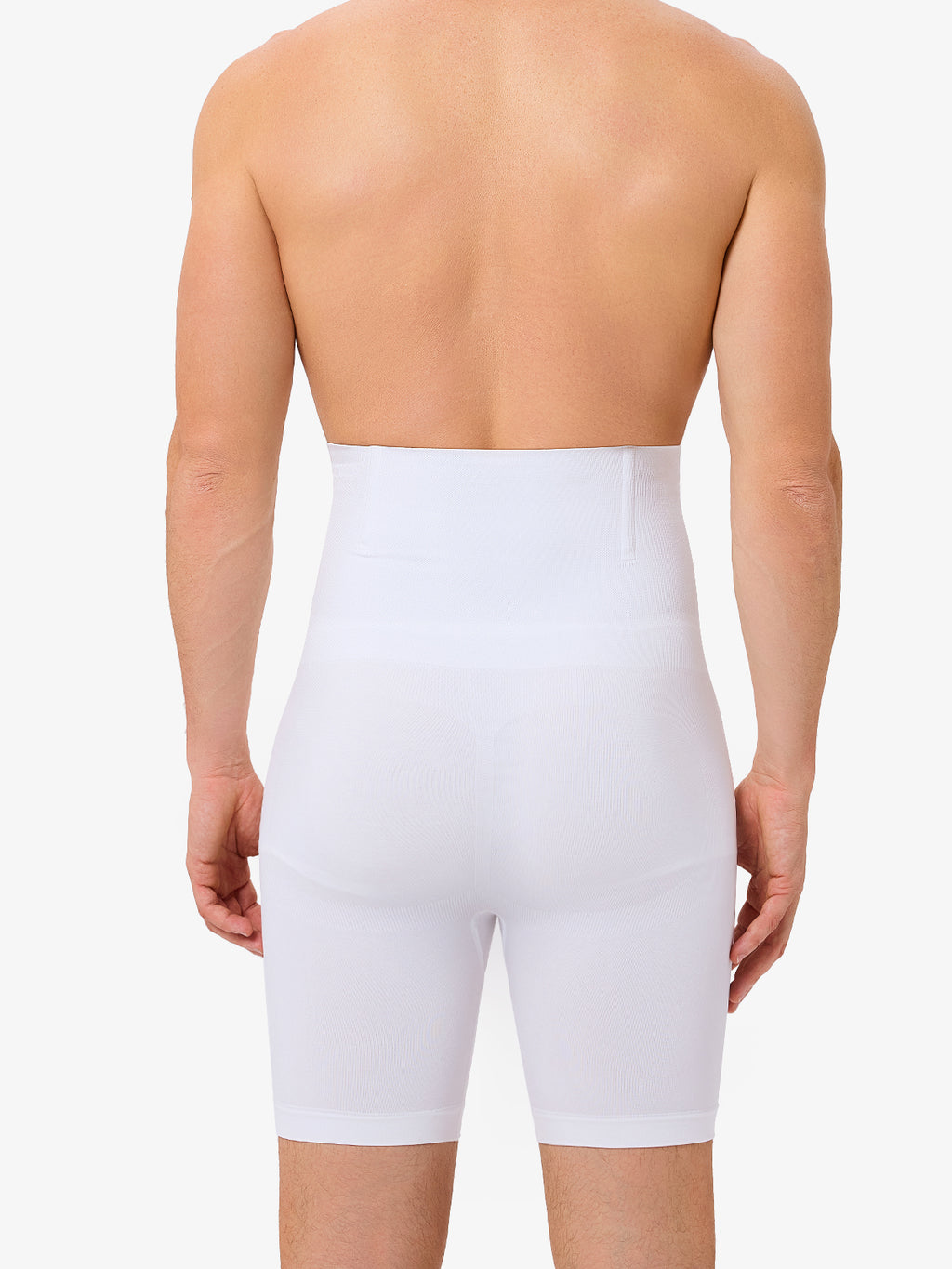 Men's Seamless High-Waist Boning Support Shorts