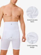 Men's Seamless High-Waist Boning Support Shorts