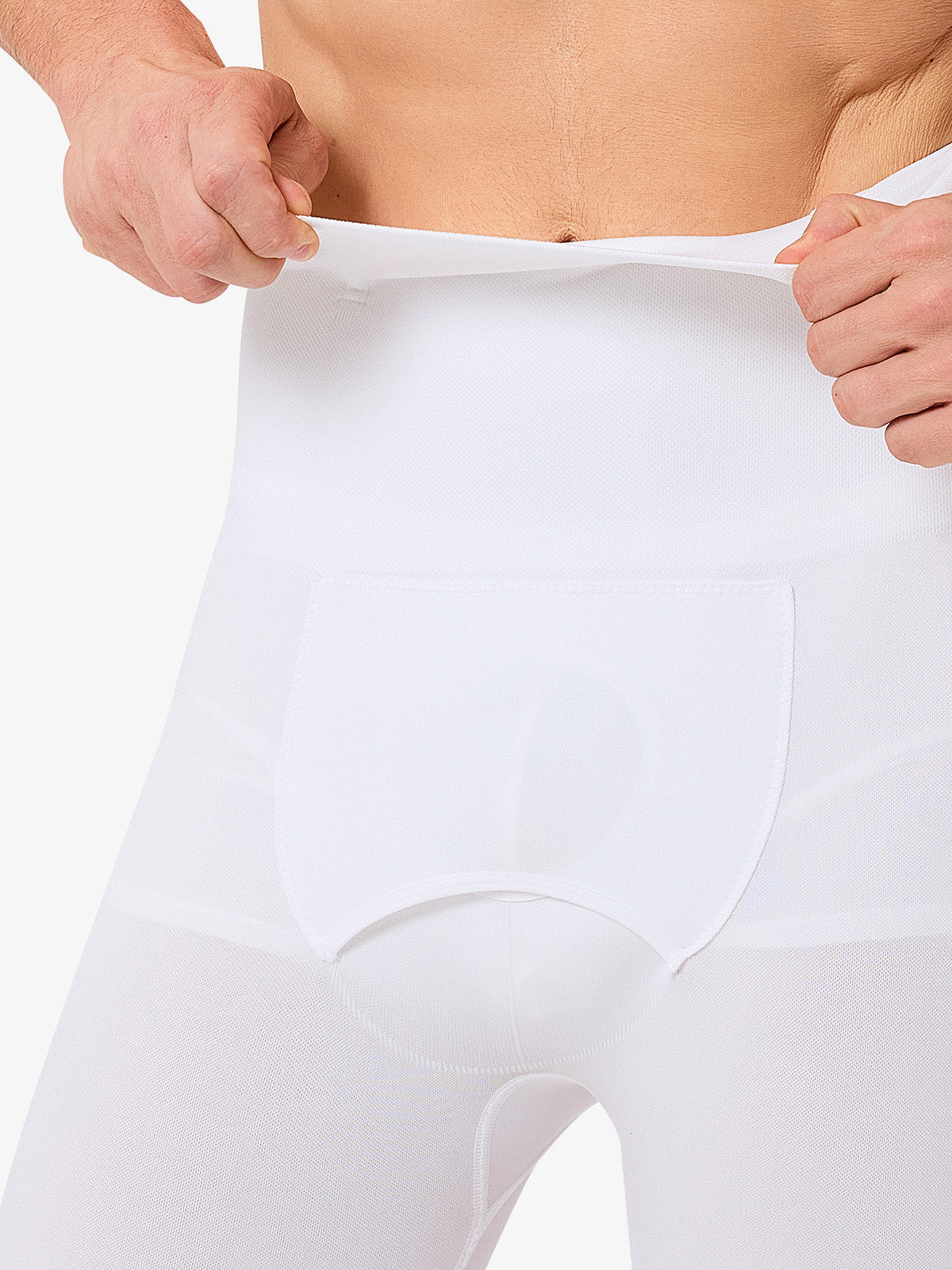 Men's Seamless High-Waist Boning Support Shorts