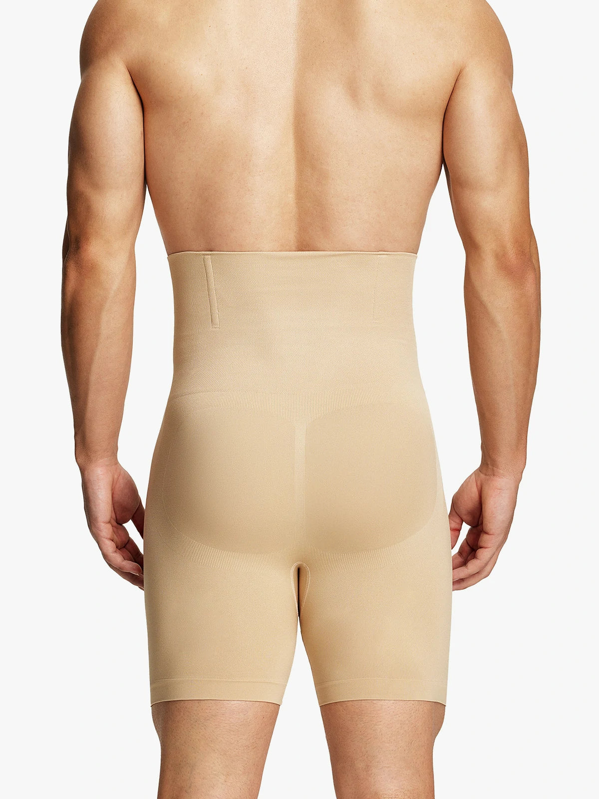 Men's Seamless High-Waist Boning Support Shorts