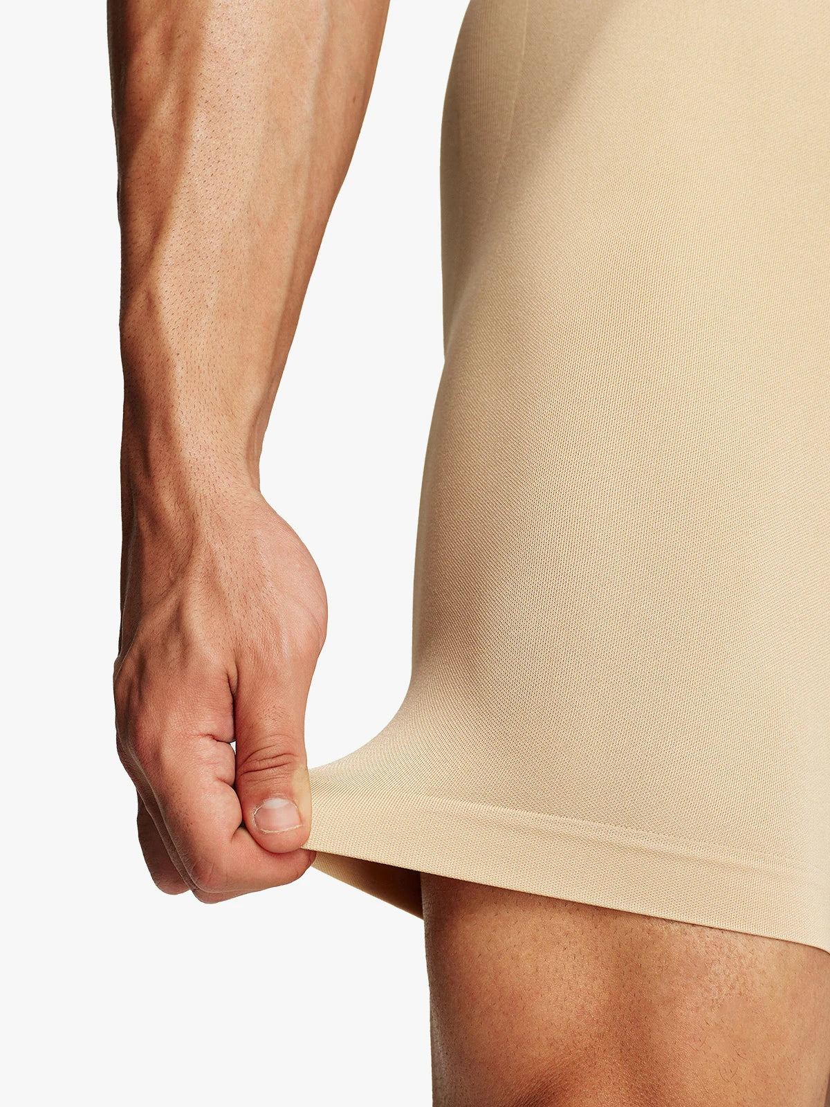 Men's Seamless High-Waist Boning Support Shorts
