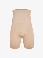 Men's Seamless High-Waist Boning Support Shorts